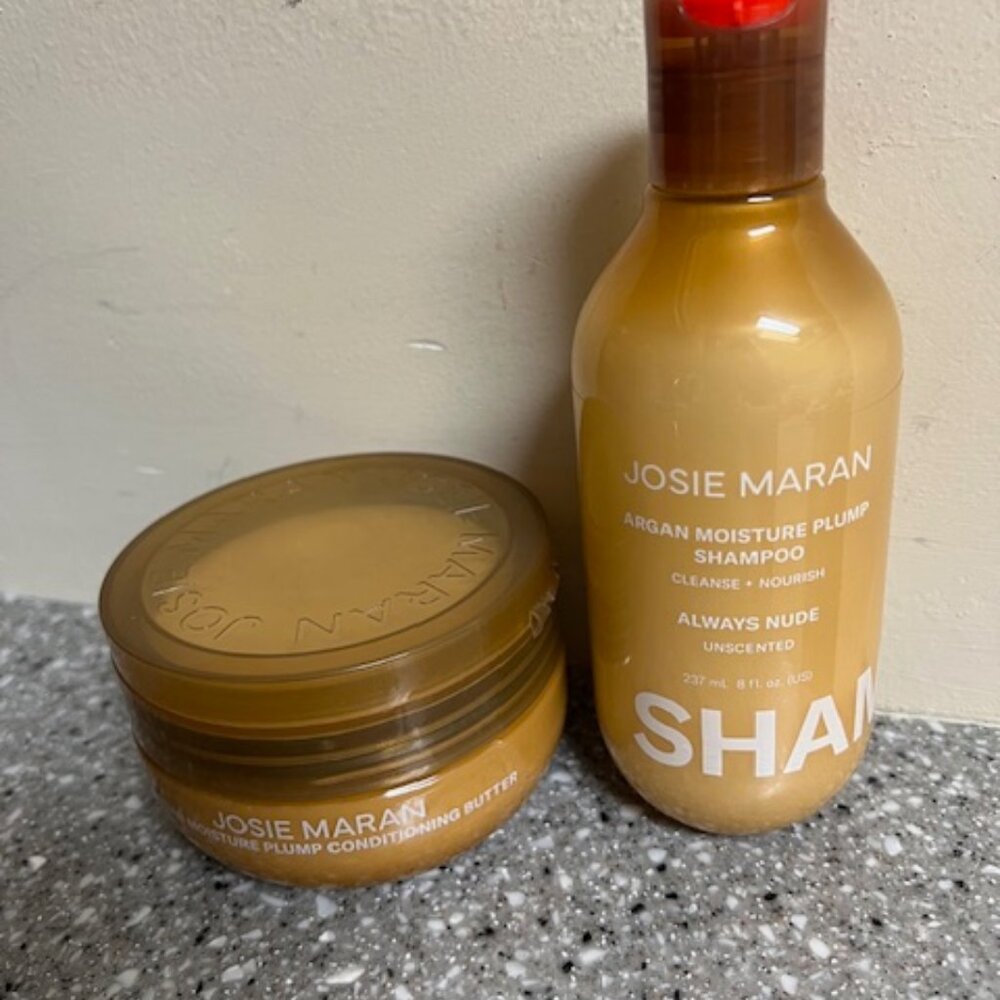 Josie Maran Moisture Plump Argan Shampoo & Conditioning Hair Butter Set